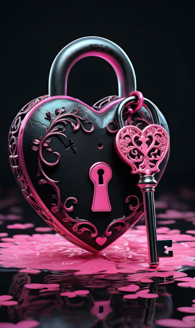 heart under lock