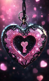 a heart shaped pendant