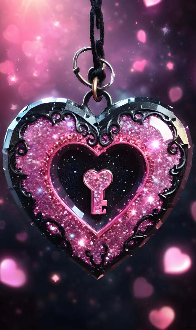 a heart shaped pendant