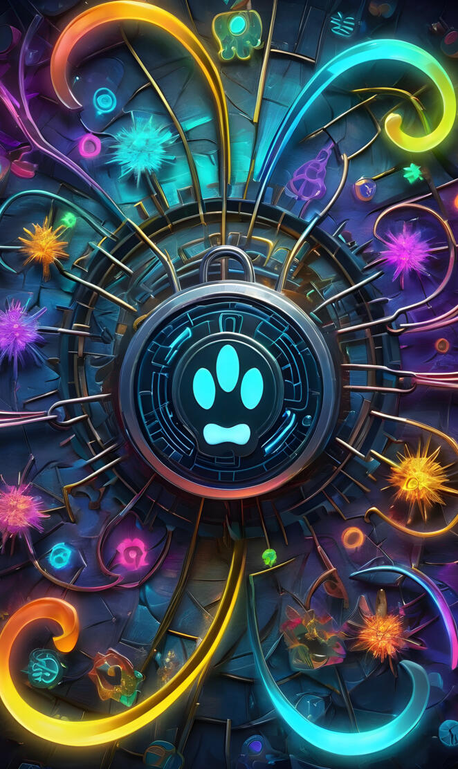 a colorful spiraling ceiling