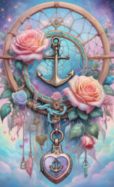 rose anchor dream catcher