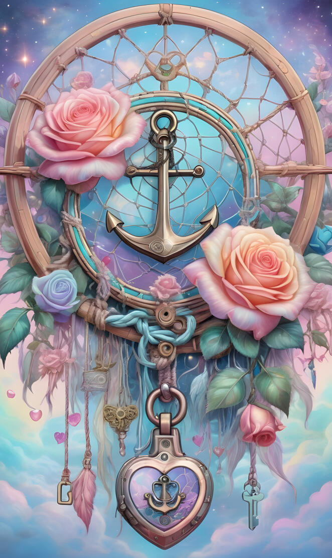 rose anchor dream catcher