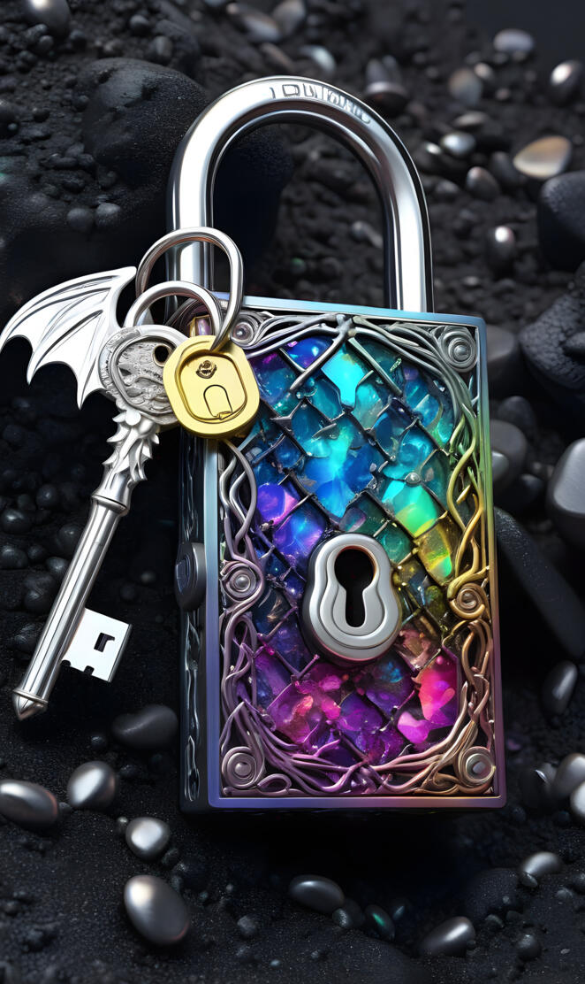 a key chain with a key on it