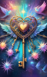 a colorful art piece