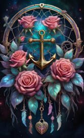 anchor rose dream catcher