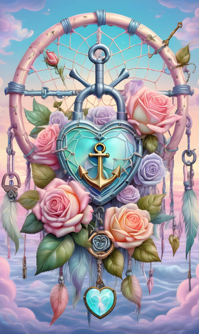 rose dream catcher anchor