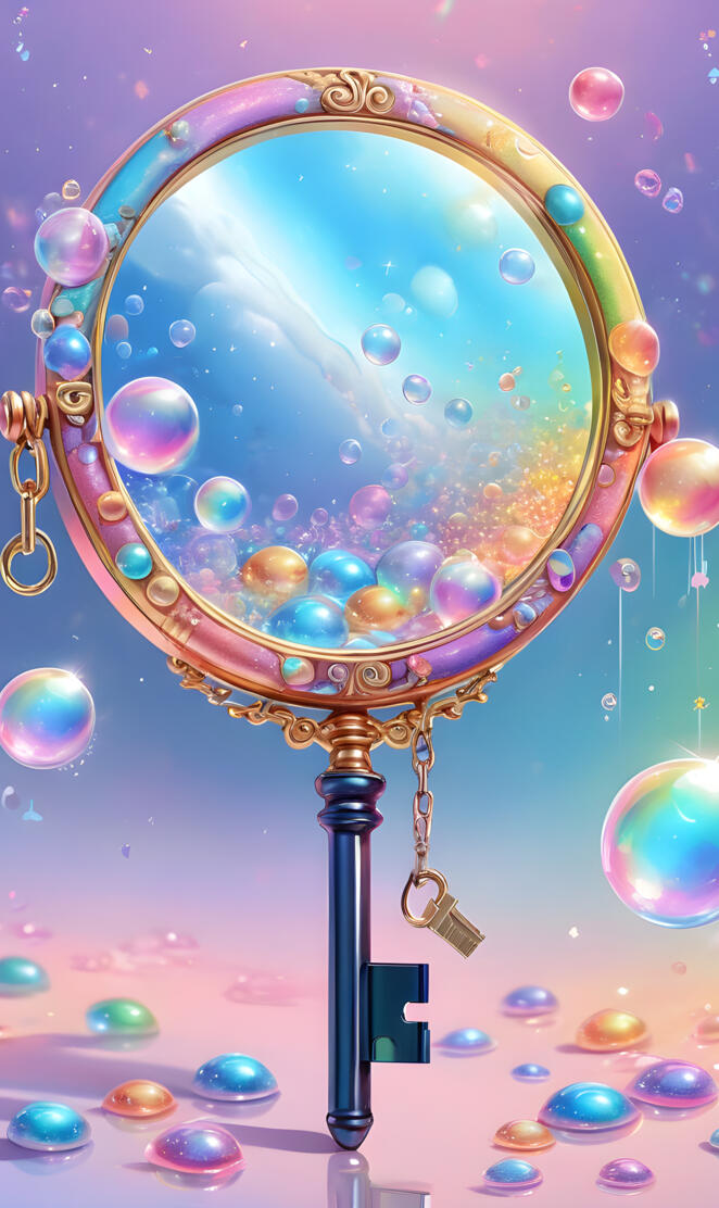 a balloon with many bubbles