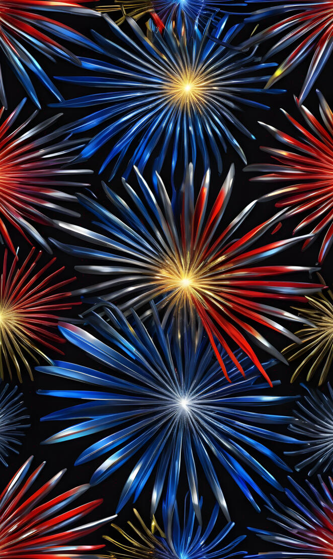 a group of colorful fireworks