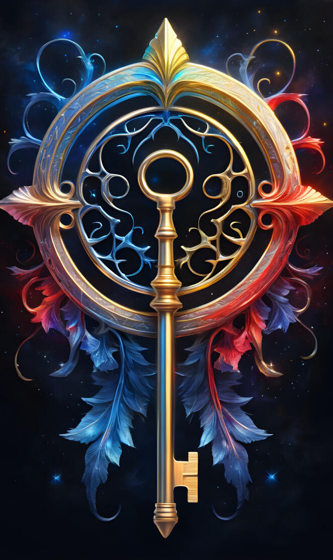 a colorful mask with a black background