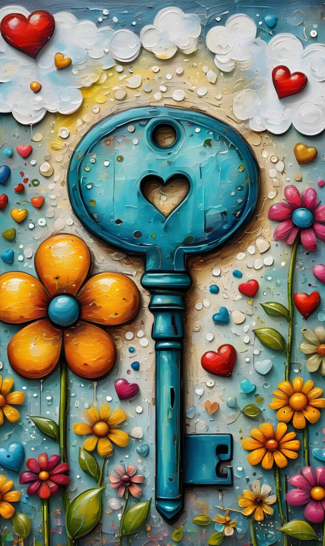 a blue and yellow pinata