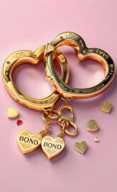 a key chain with a keychain and coins