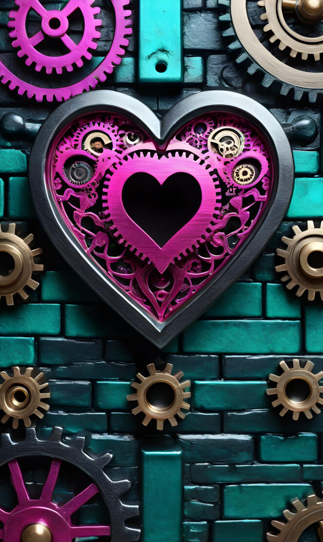 a building with a colorful design