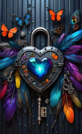 a colorful pinata with butterflies