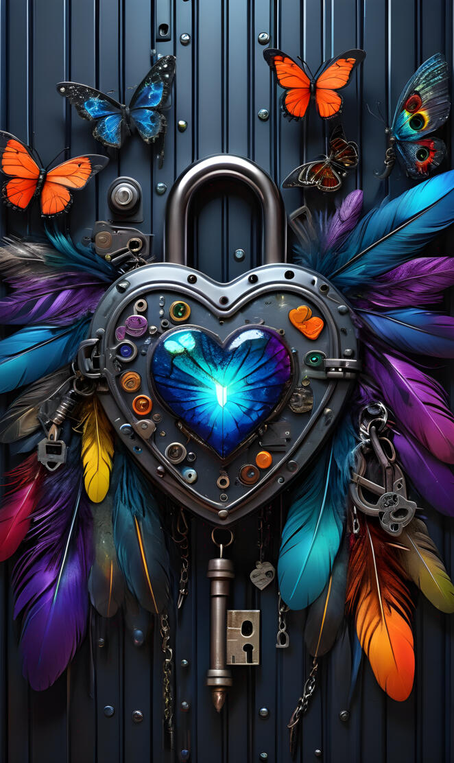 a colorful pinata with butterflies