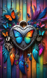 a colorful butterfly painting