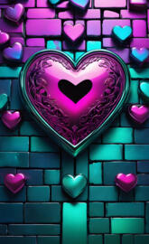 a purple and green cartoon character