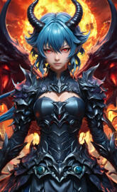 Kei Toume with a black and blue garment