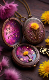 a group of colorful necklaces