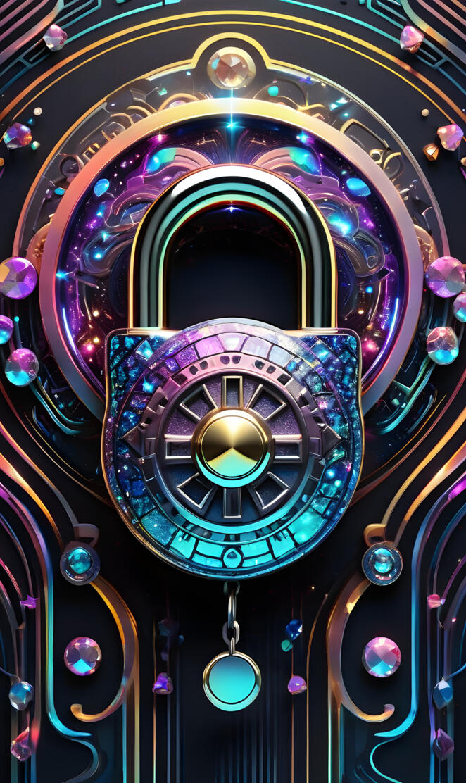 a colorful ceiling with many lights