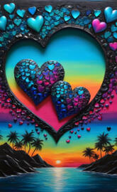 beautifully trippy sunset