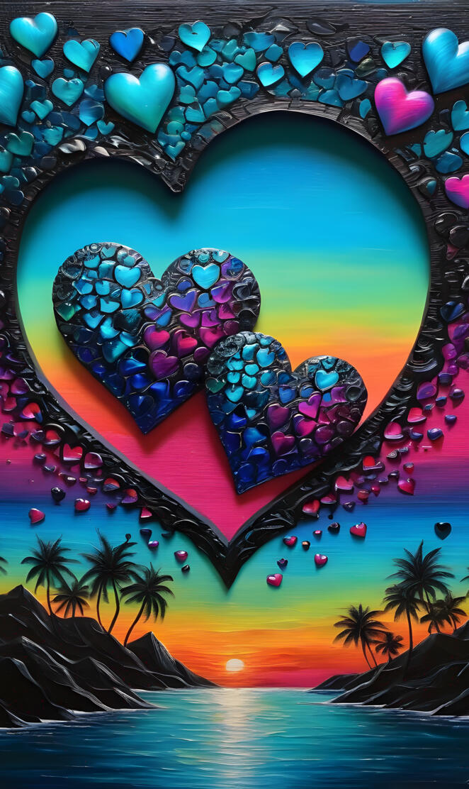 beautifully trippy sunset