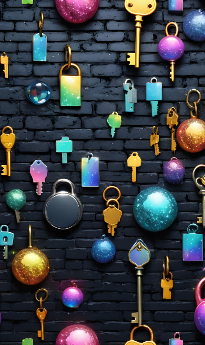 a group of colorful lights