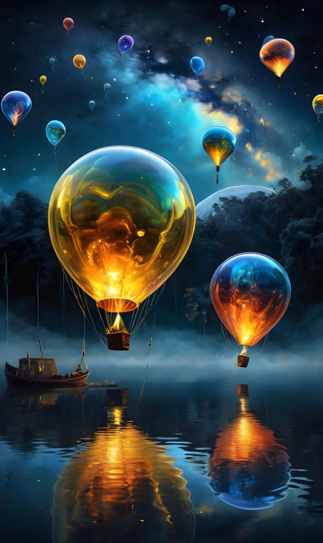 digital art balloons