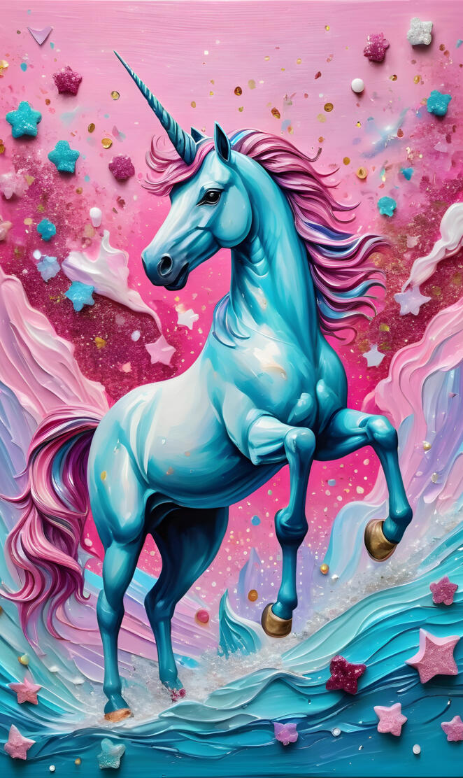 Unicorn, dynamic background