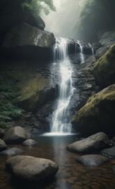 the dynamic-beauty-of-a-cascading-waterfal