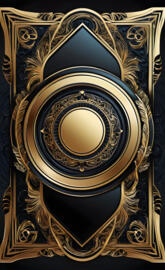 gold and black design