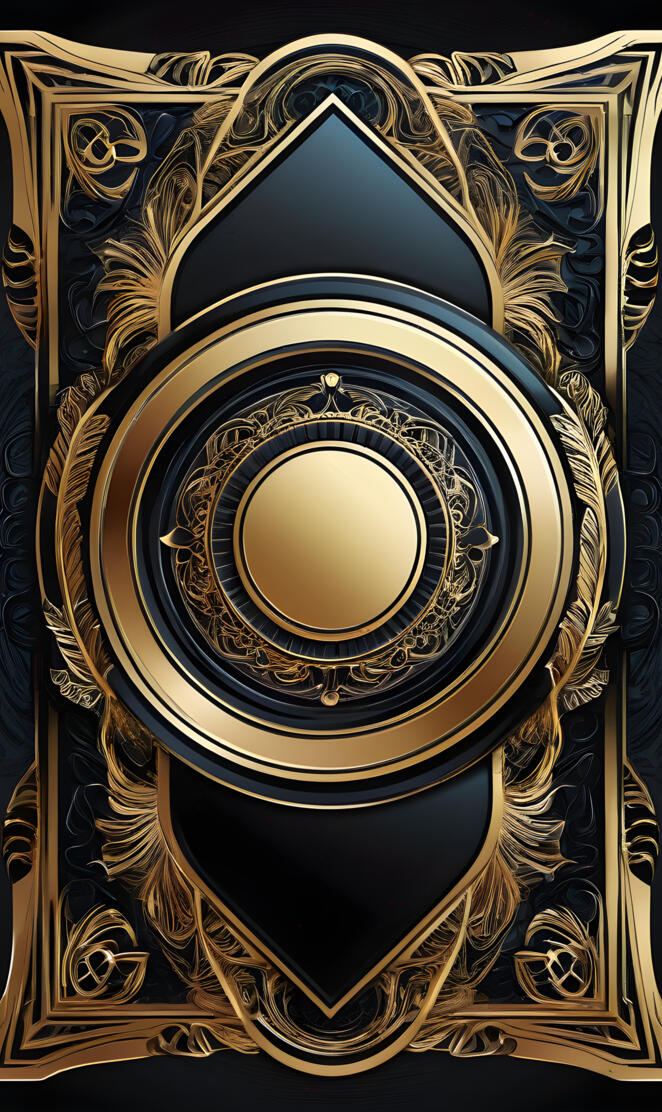 gold and black design