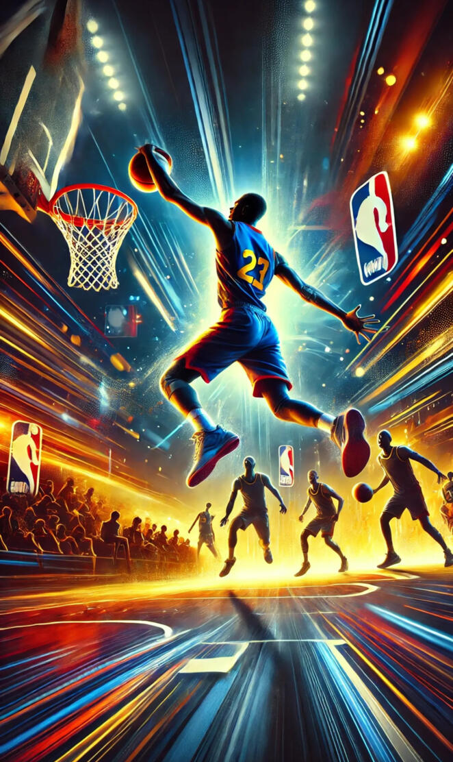NBA Dunk in Action – Feel the Court Energy