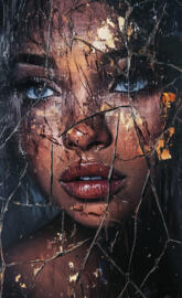 Dynamic Fractured Display - Abstract Wallpaper Design