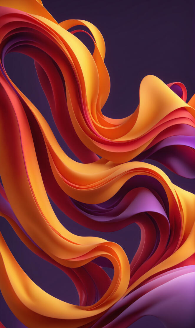 Fiery RIbbons in Motion