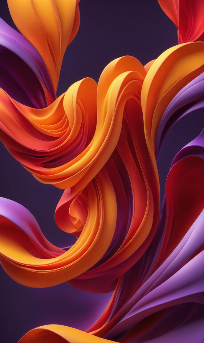 Fiery Ribbons in Motion