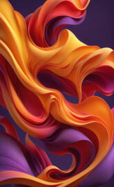 Fiery Ribbons in Motion