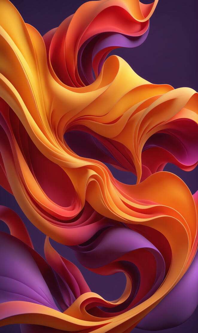 Fiery Ribbons in Motion