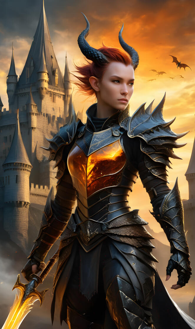 amazing woman dragon knight