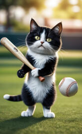 baseball cat