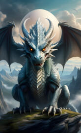 Silver Dragon Stare