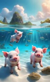 Underwater Piglets