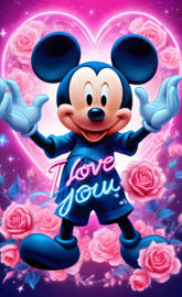 Mickey Mouse loves you