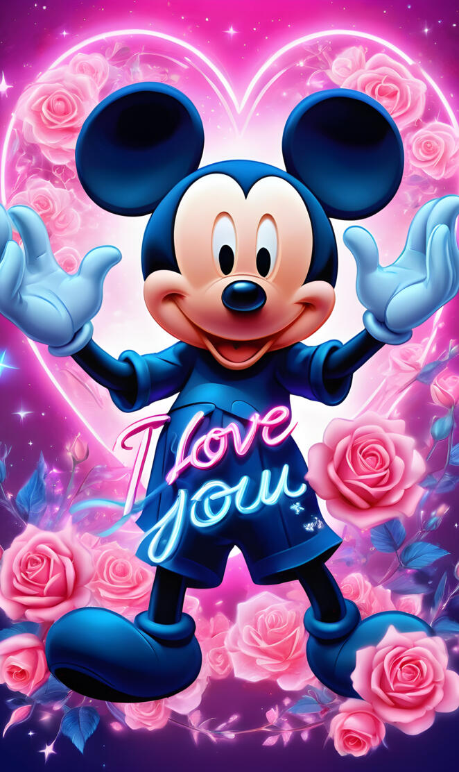 Mickey Mouse loves you
