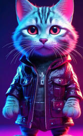 "Feline Rockstar Unleashed"