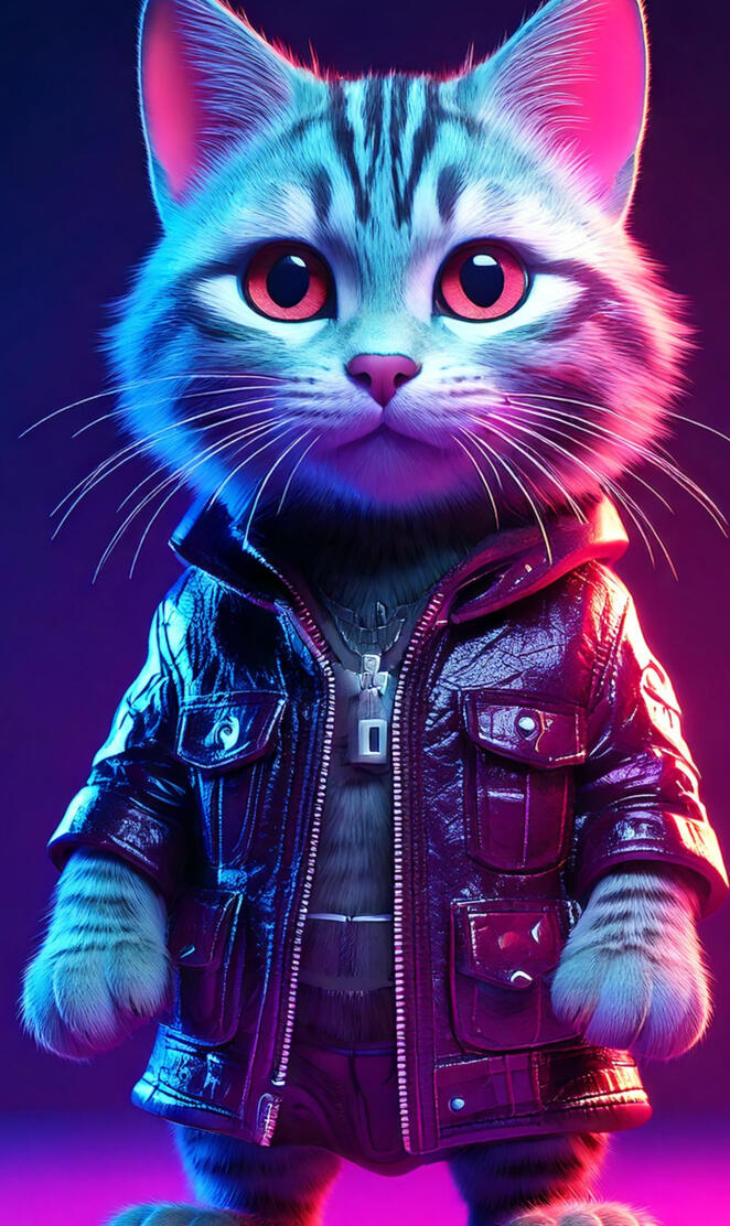 "Feline Rockstar Unleashed"