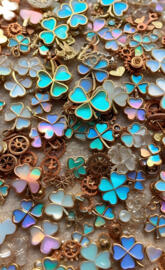 a close up of a game board