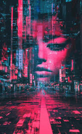 Abstract Glitch Art Wallpaper