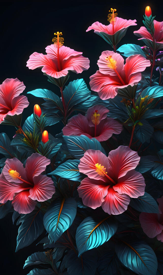 hibiscus blossoms