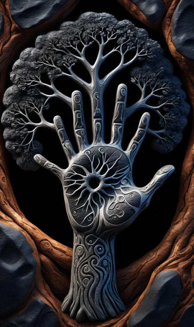 life of Tree in one hand