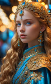 a person with a crown